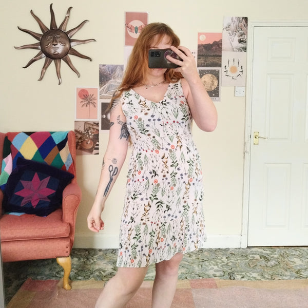 Wild flowers floral dress (S)