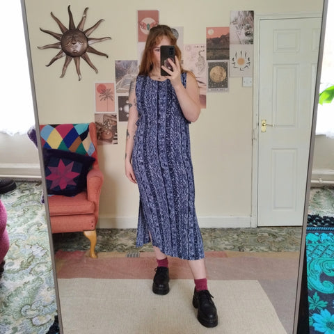 Cornflower midi dress (S)