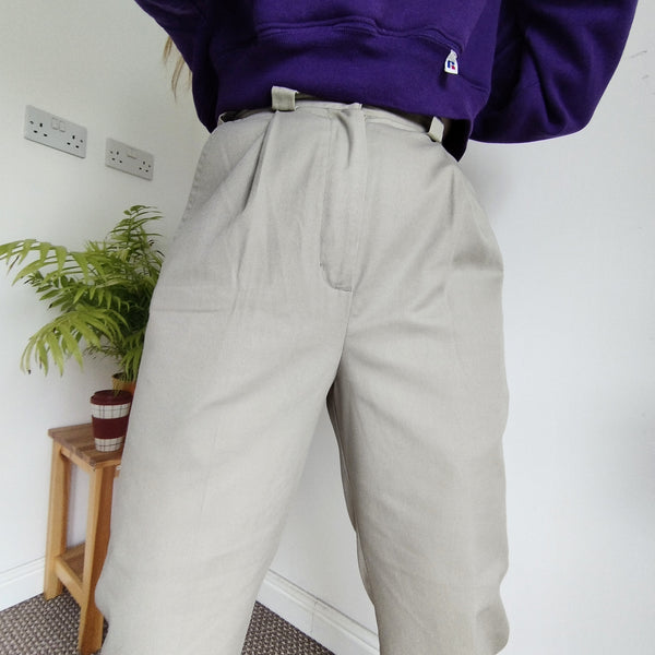 Oatmeal trousers (W26)