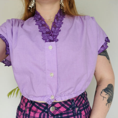 Lilac prairie blouse (M)