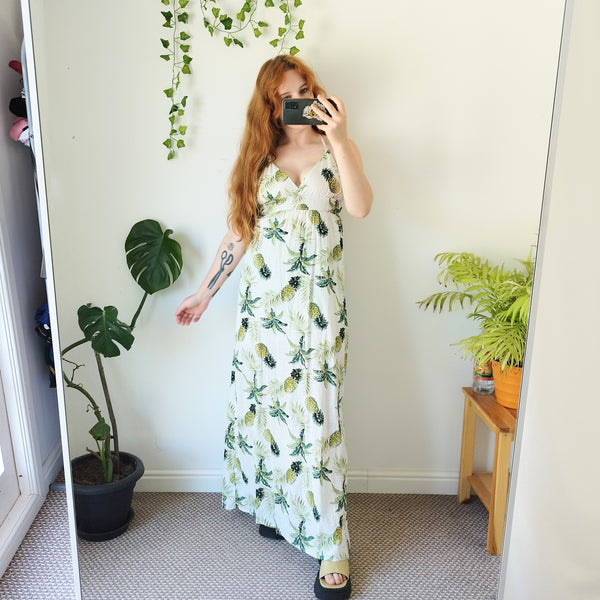 Pineapple maxi dress (S)