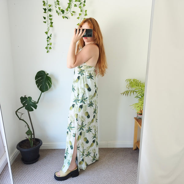 Pineapple maxi dress (S)