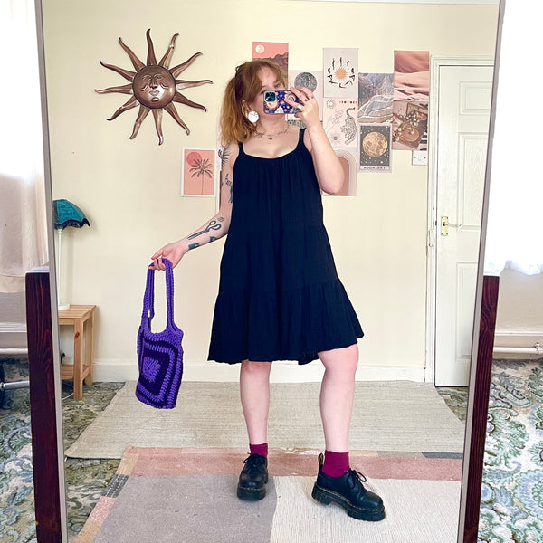 Tiered mini dress (L)