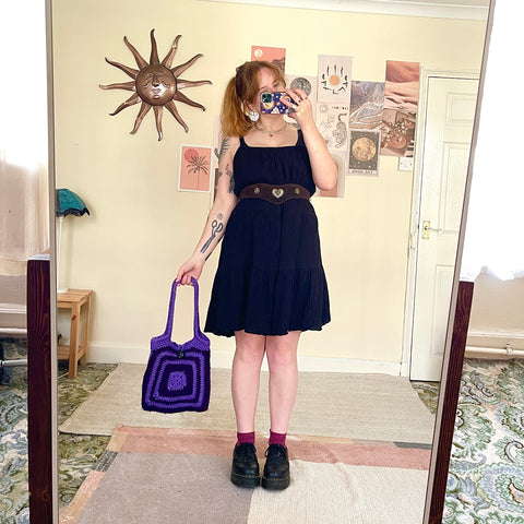 Tiered mini dress (L)
