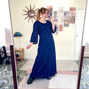 Midnight chiffon dress (XL)