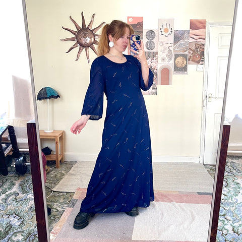 Midnight chiffon dress (XL)