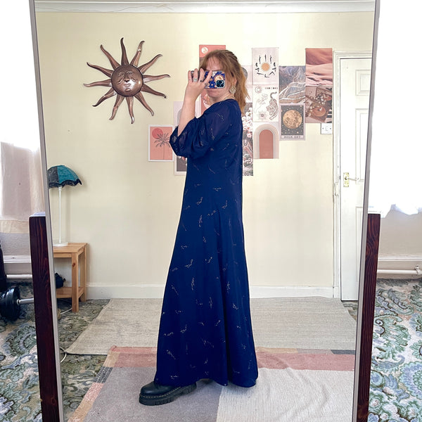 Midnight chiffon dress (XL)