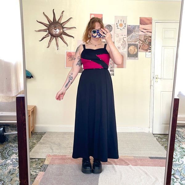 Sequin maxi dress (S)