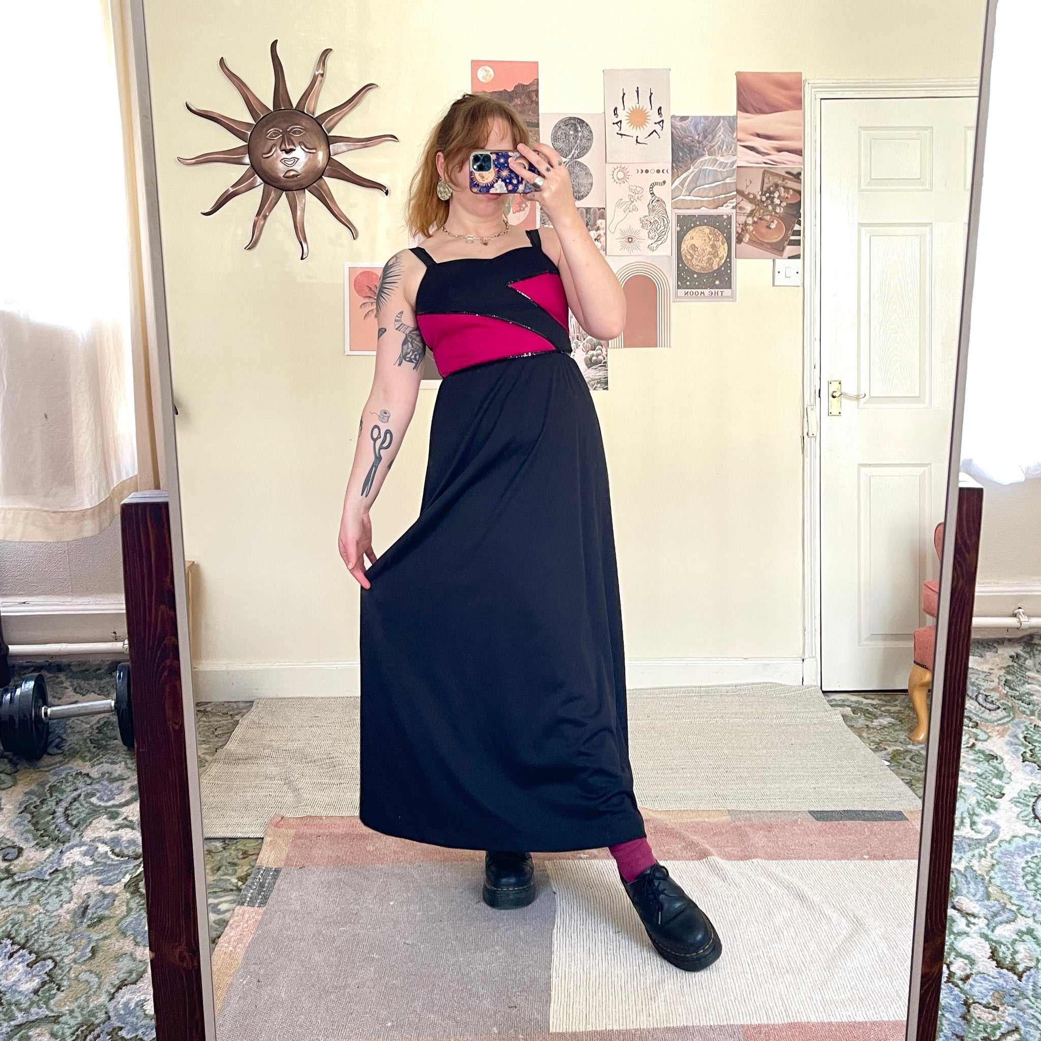 Sequin maxi dress (S)