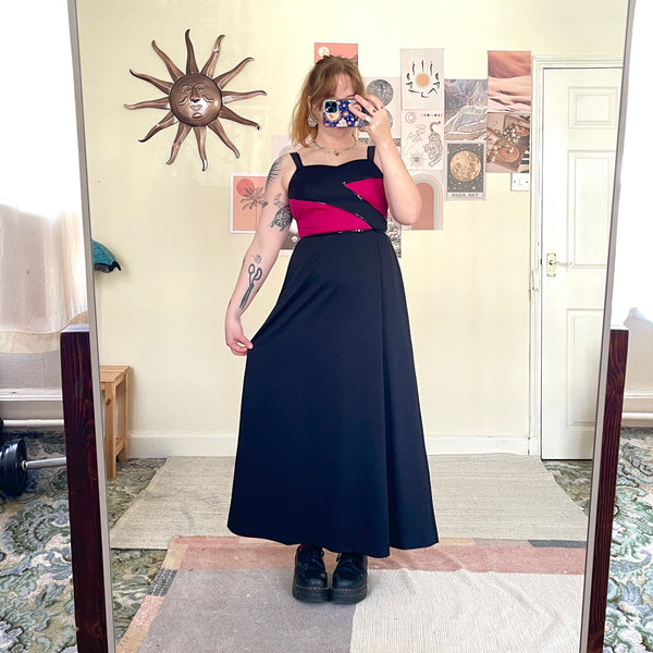 Sequin maxi dress (S)