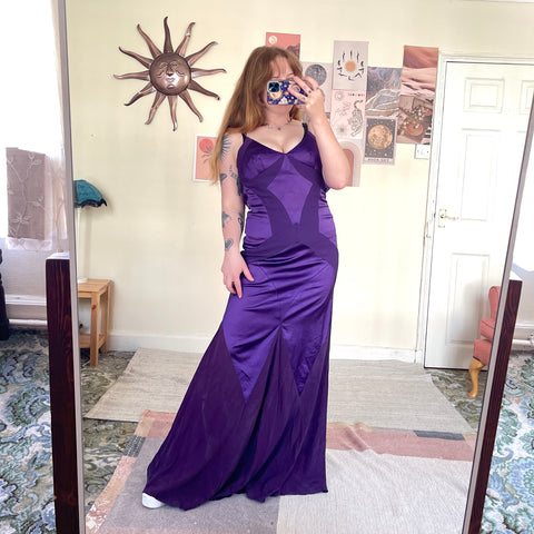 Purple maxi dress (UK 10)