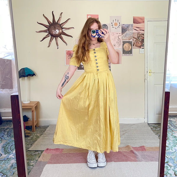 Sunshine silk dress (M)