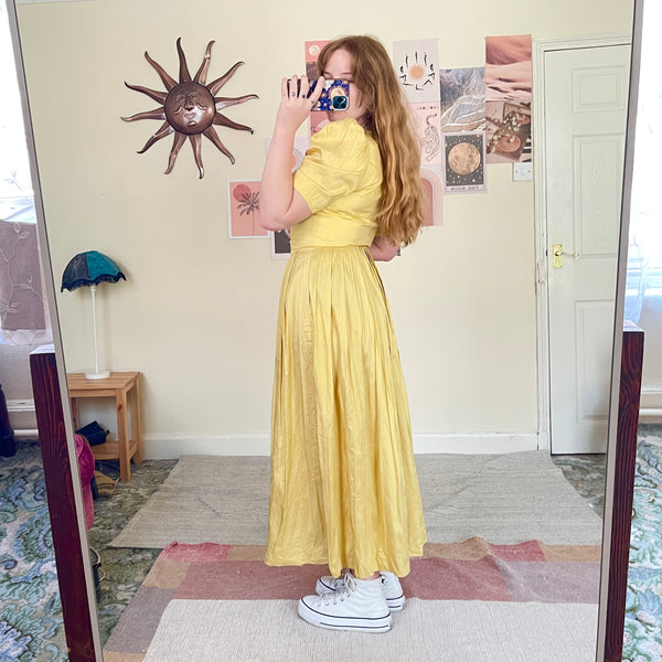 Sunshine silk dress (M)