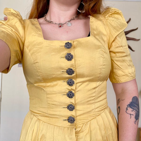 Sunshine silk dress (M)