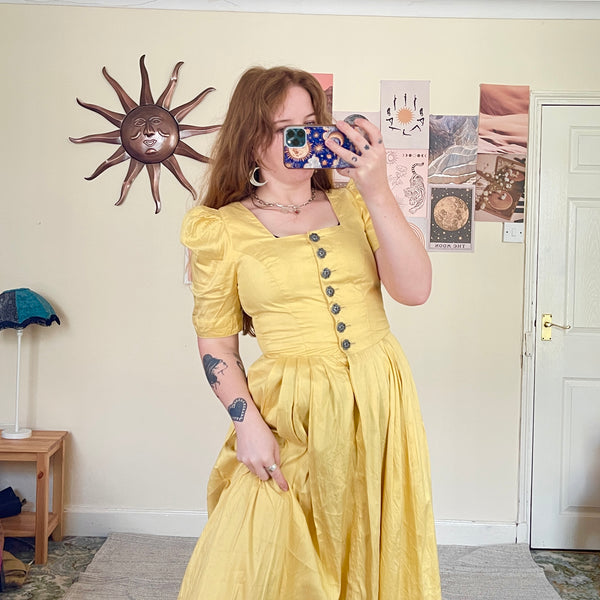 Sunshine silk dress (M)