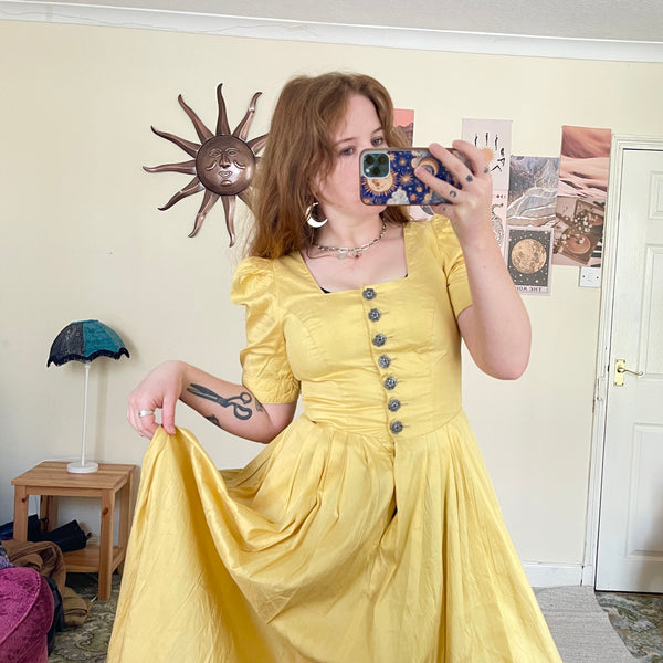 Sunshine silk dress (M)