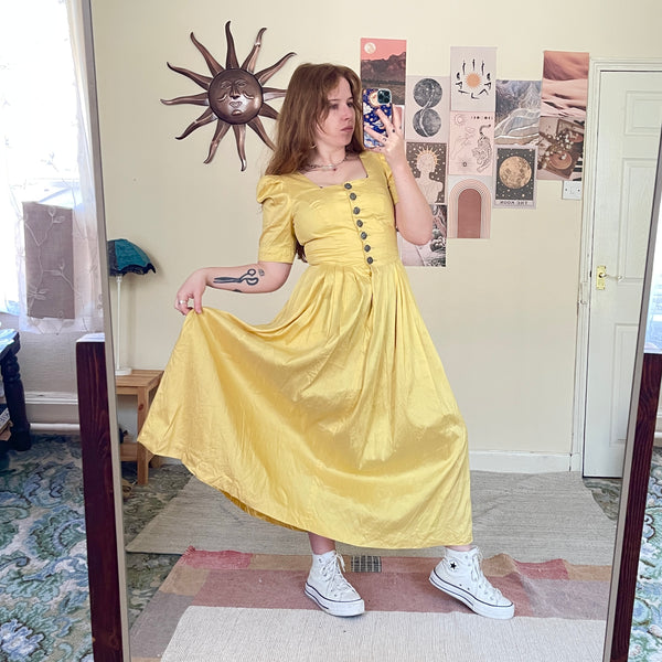 Sunshine silk dress (M)