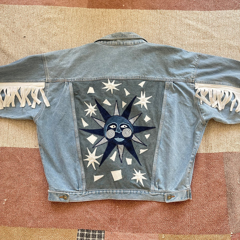 Sun tassel denim jacket (L)