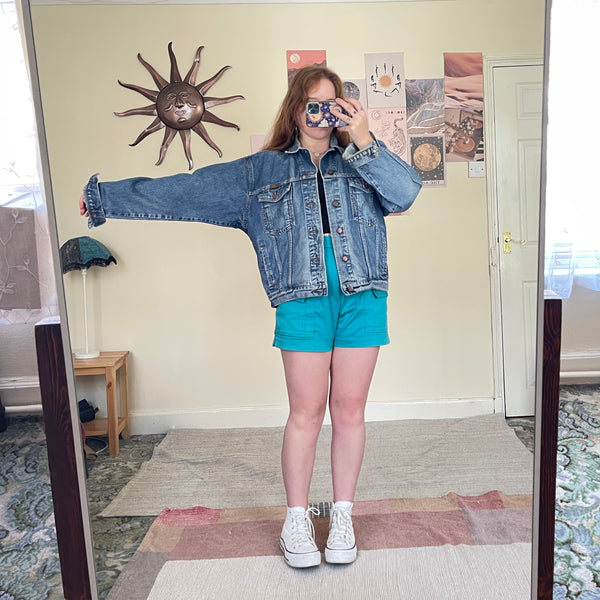 Serpent moon denim jacket (M)
