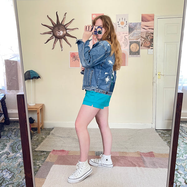 Serpent moon denim jacket (M)