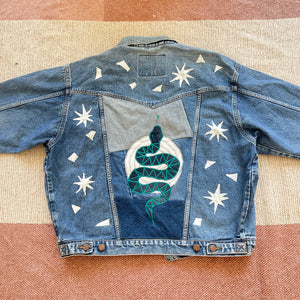 Serpent moon denim jacket (M)