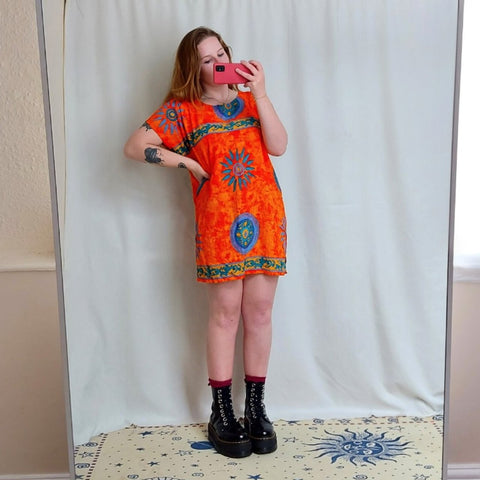 Tangerine dress (L)