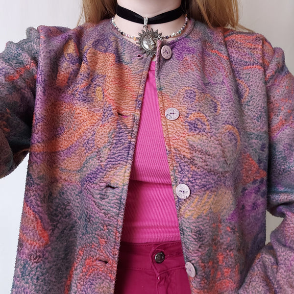 Lilac fleece jacket (M)