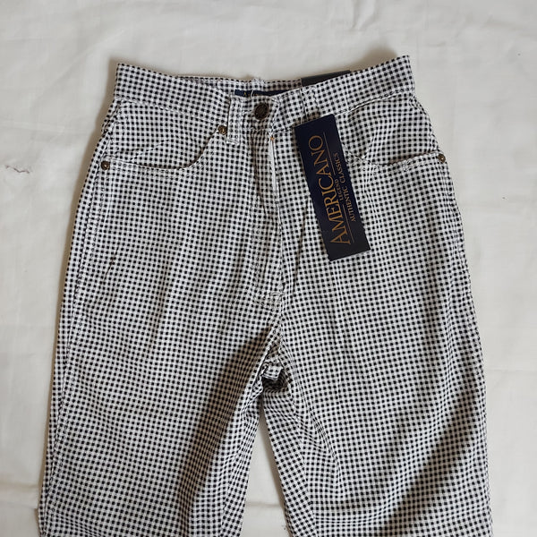 Gingham mom jeans (W26)