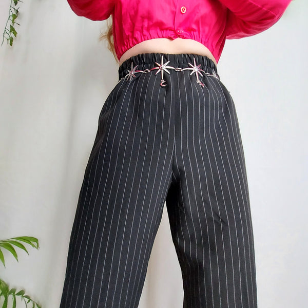 Pinstripe trousers (S)