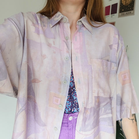 Lilac art shirt (XL)