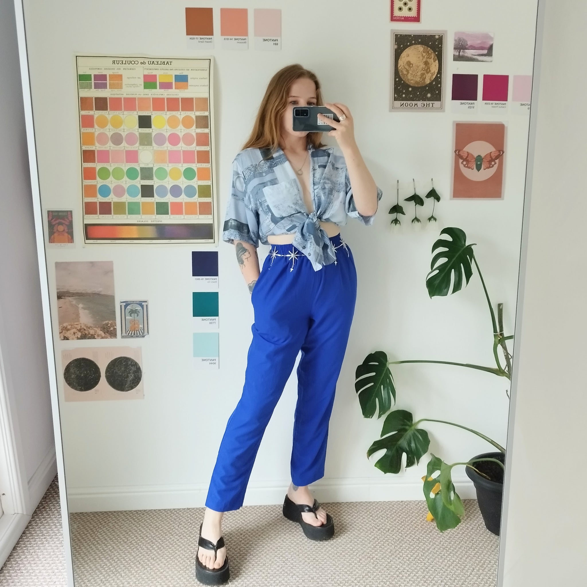 Royal blue trousers (XS)