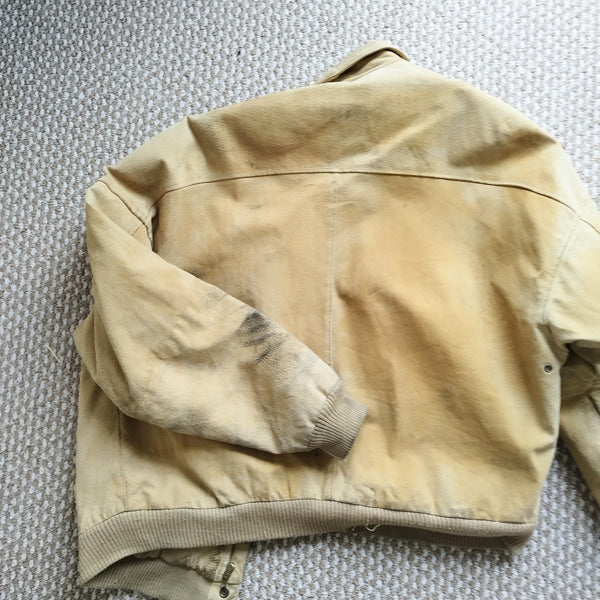 Sandy suede bomber jacket (XL)