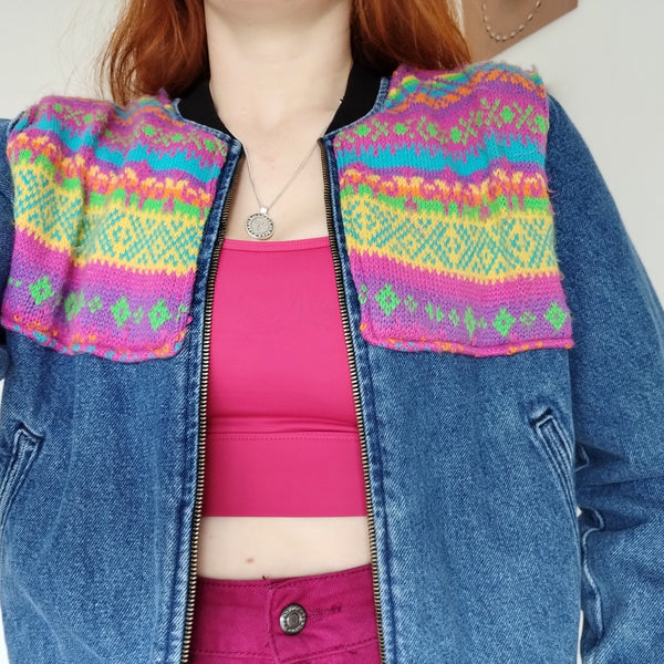 Unicorn denim jacket (S)