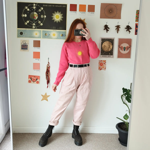 Sun sweater in pink (L)