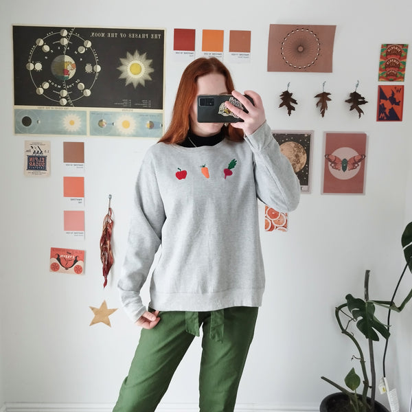 Veggie sweater in grey (L)