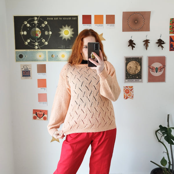 Blush knit jumper (S)