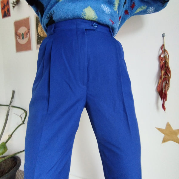 Royal blue trousers (W28)
