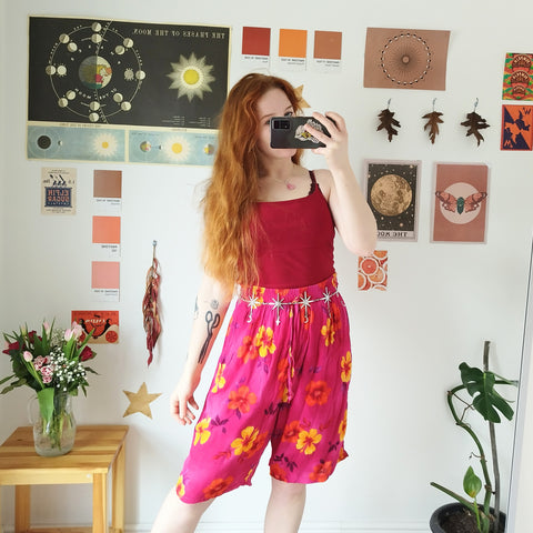 Floral shorts (L)