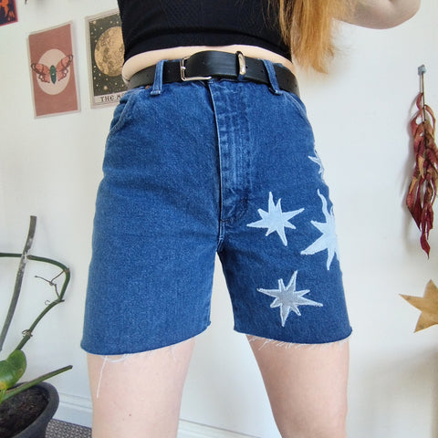 Star studded denim shorts (W33)