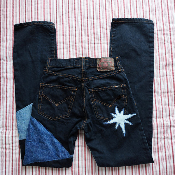 Falling star mom jeans (W26)